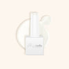 easy to apply easy to remove soft white with crystal finish gel nail polish