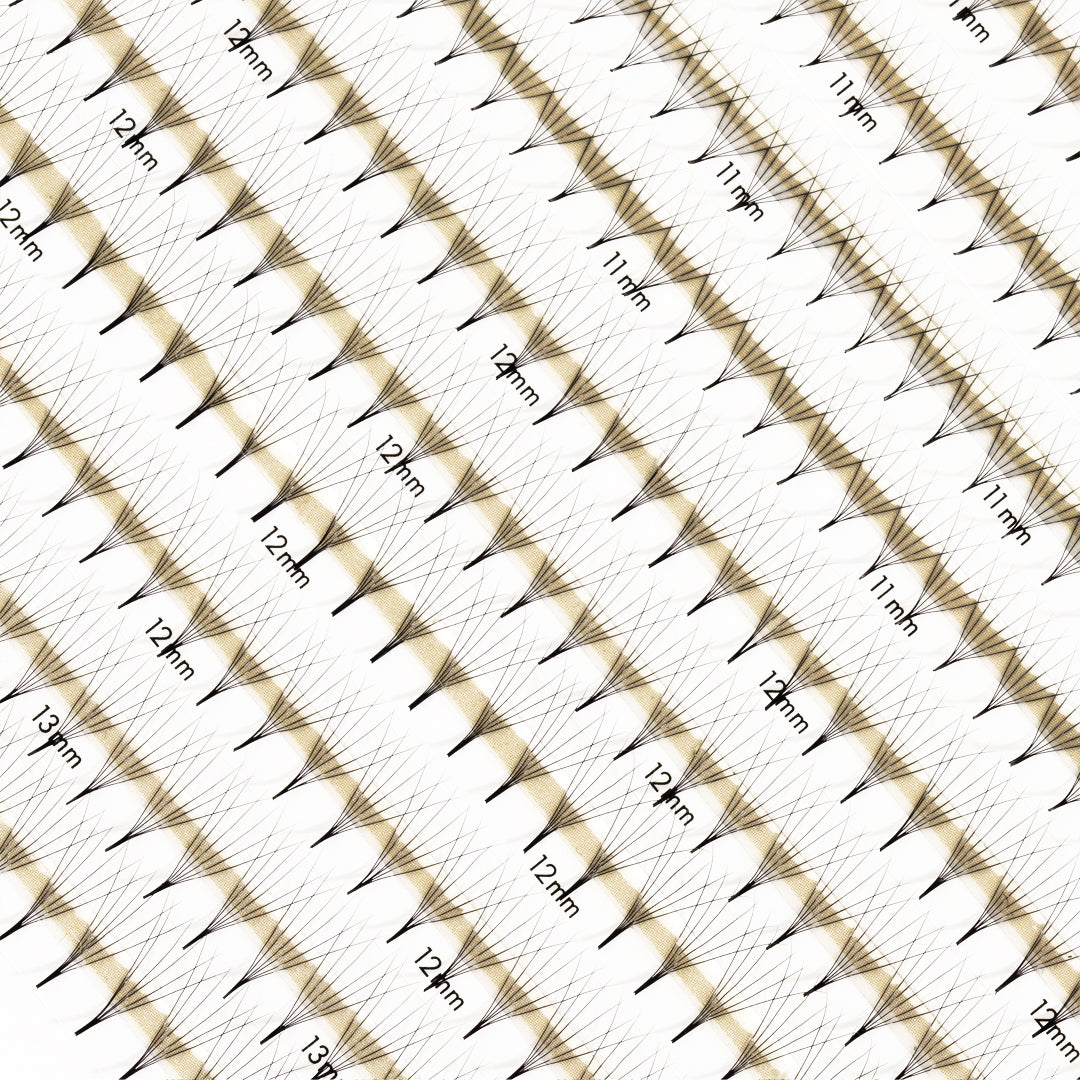 Best Premade Lash Fans Mayfair 6D 0.06 600 fans - Mixed Lengths, Best Premade Eyelash Extensions