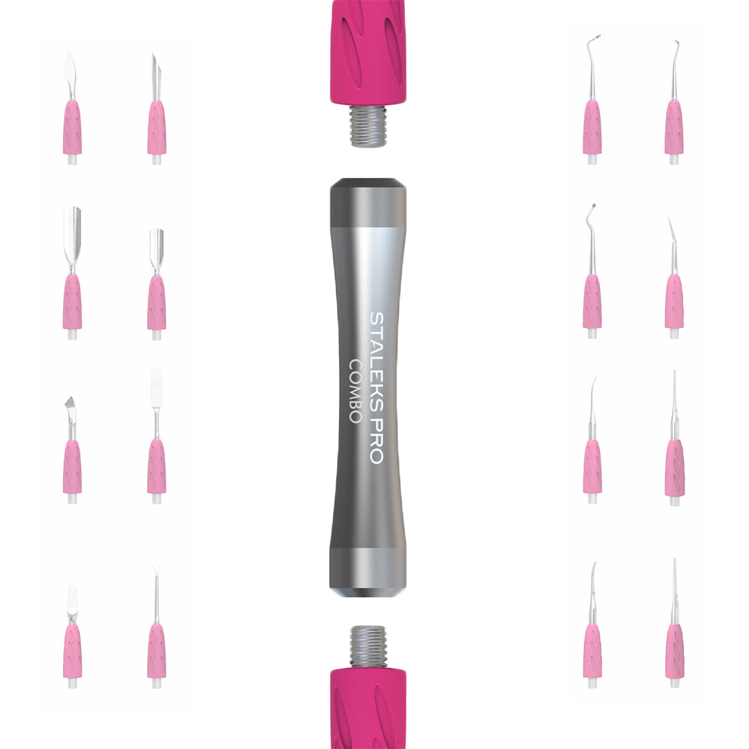 Staleks Combo UNIQ Silver Pusher Handle For Replaceable Working Parts