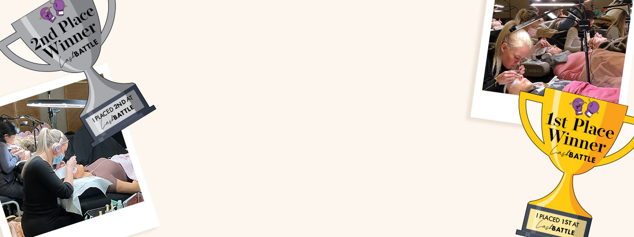 Lash Technicians applying eyelash extensions to natural lashes