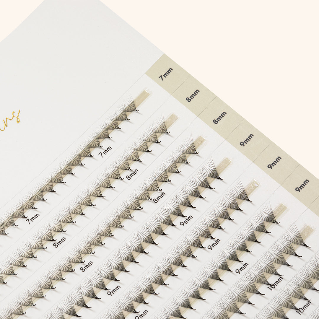 Best Narrow Premade Lash Fans Mayfair 12D 0.03 640 fans - Mixed Lengths, Best Eyelash Extensions Narrow Premade Lash Fans