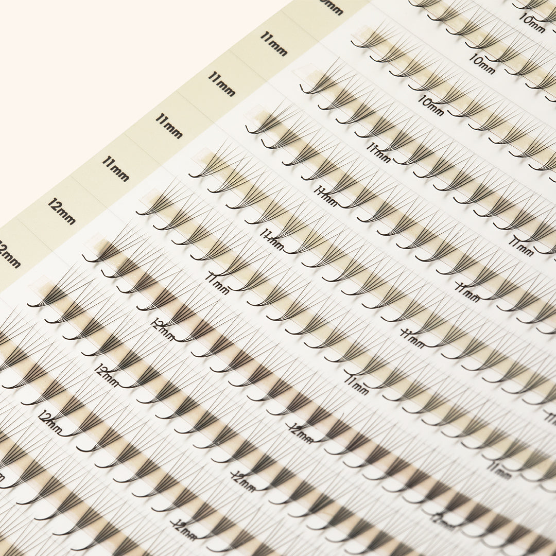 Best Narrow Premade Lash Fans Mayfair 5D 0.06 600 fans - Mixed Lengths, Best Eyelash Extensions Narrow Premade Lash Fans