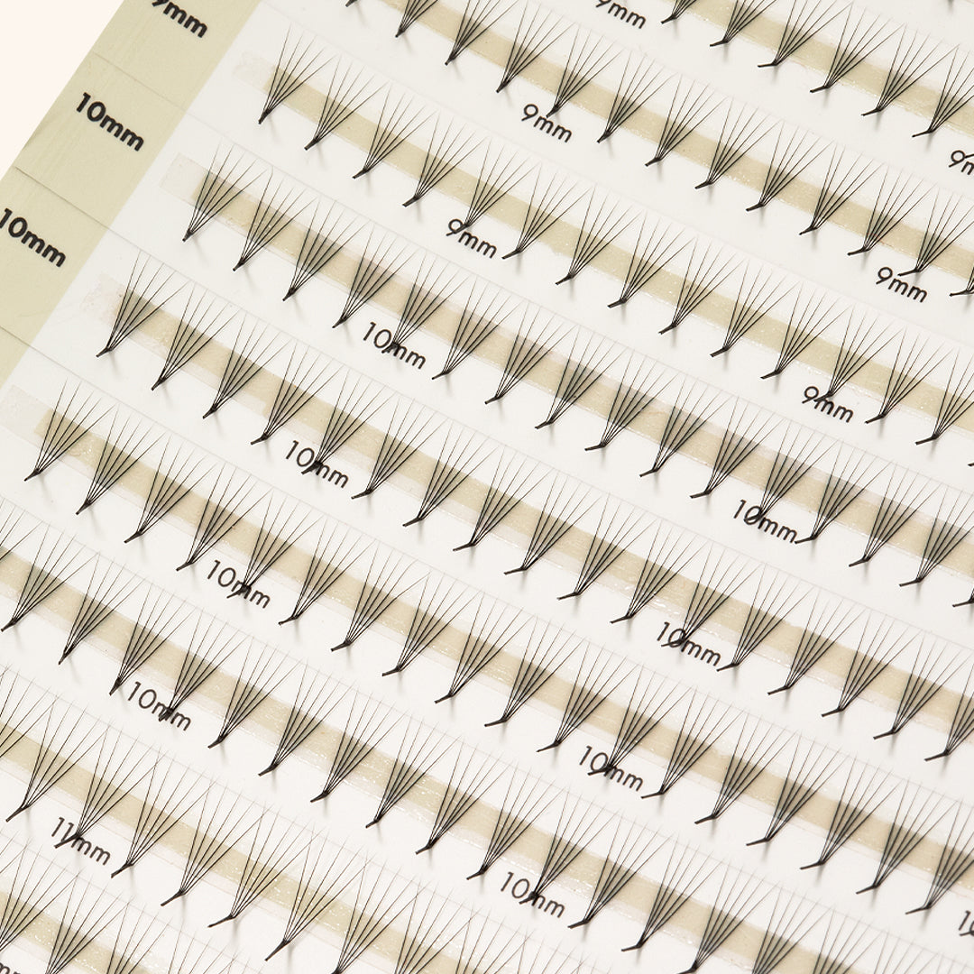 Best Narrow Premade Lash Fans Mayfair 5D 0.06 600 fans - Mixed Lengths, Best Eyelash Extensions Narrow Premade Lash Fans
