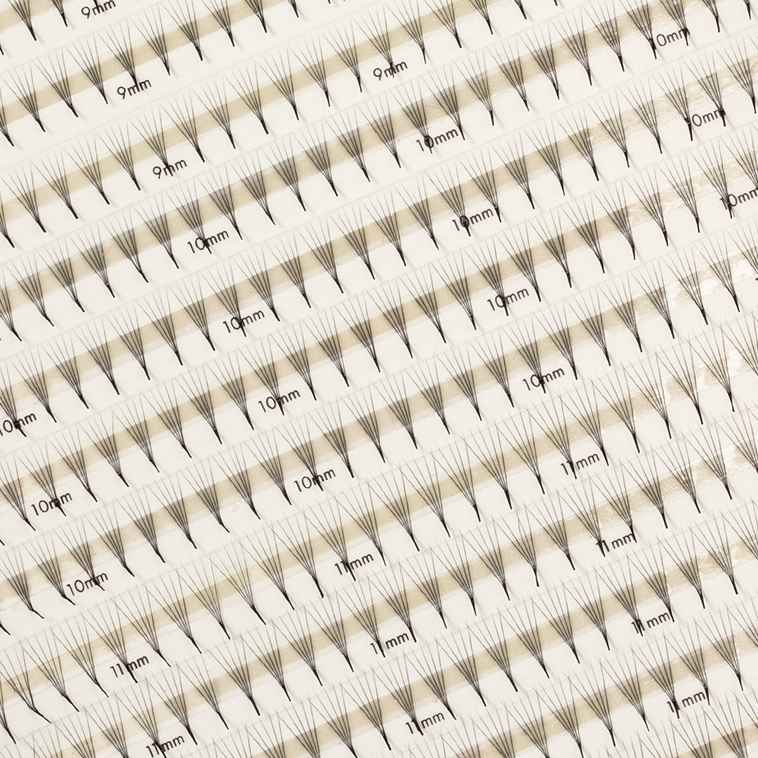 Best Narrow Premade Lash Fans Mayfair 5D 0.06 600 fans - Mixed Lengths, Best Eyelash Extensions Narrow Premade Lash Fans