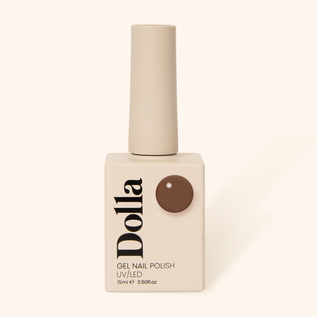 "Choc Mocha" gel nail polish bottle