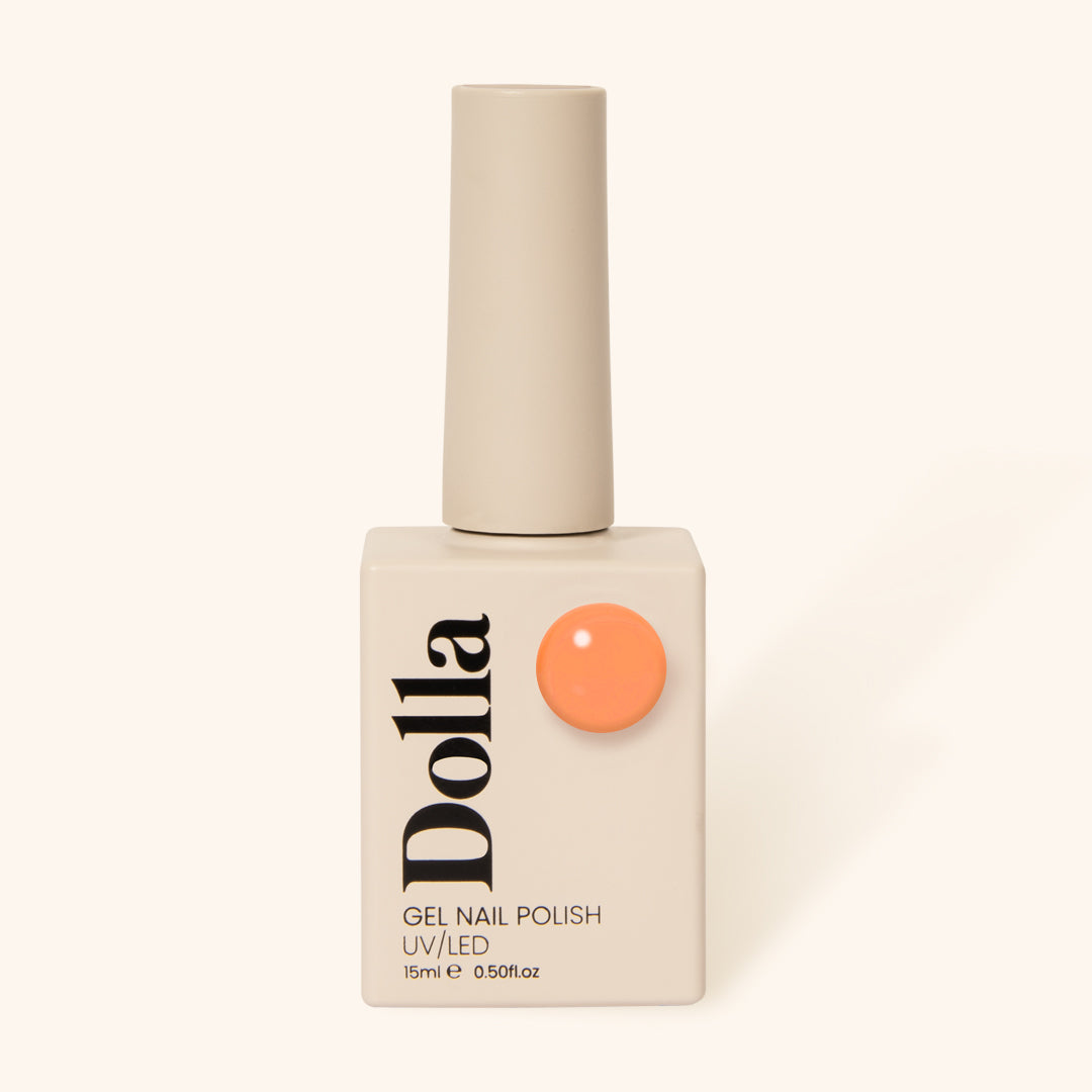 "Peachy" gel nail polish bottle