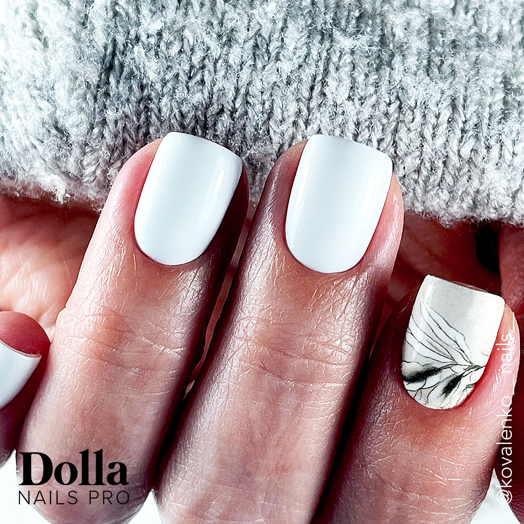 Product image of White gel nail polish bottle