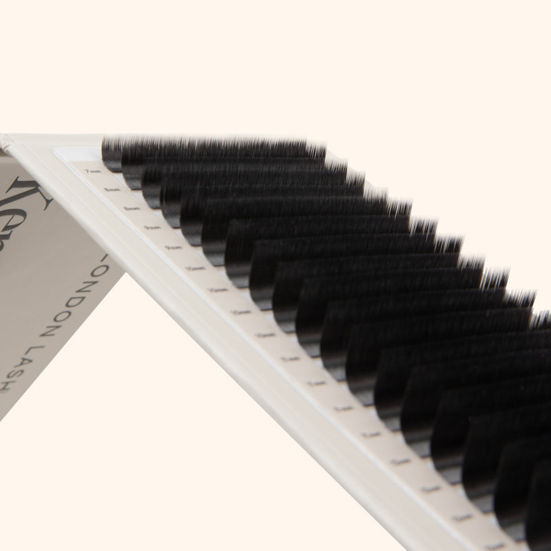 Kensington lashes, volume lash extensions on lash tray, best volume lashes, best eyelash extensions for volume, best Russian volume lashes, best eyelash extensions for volume 0.085
