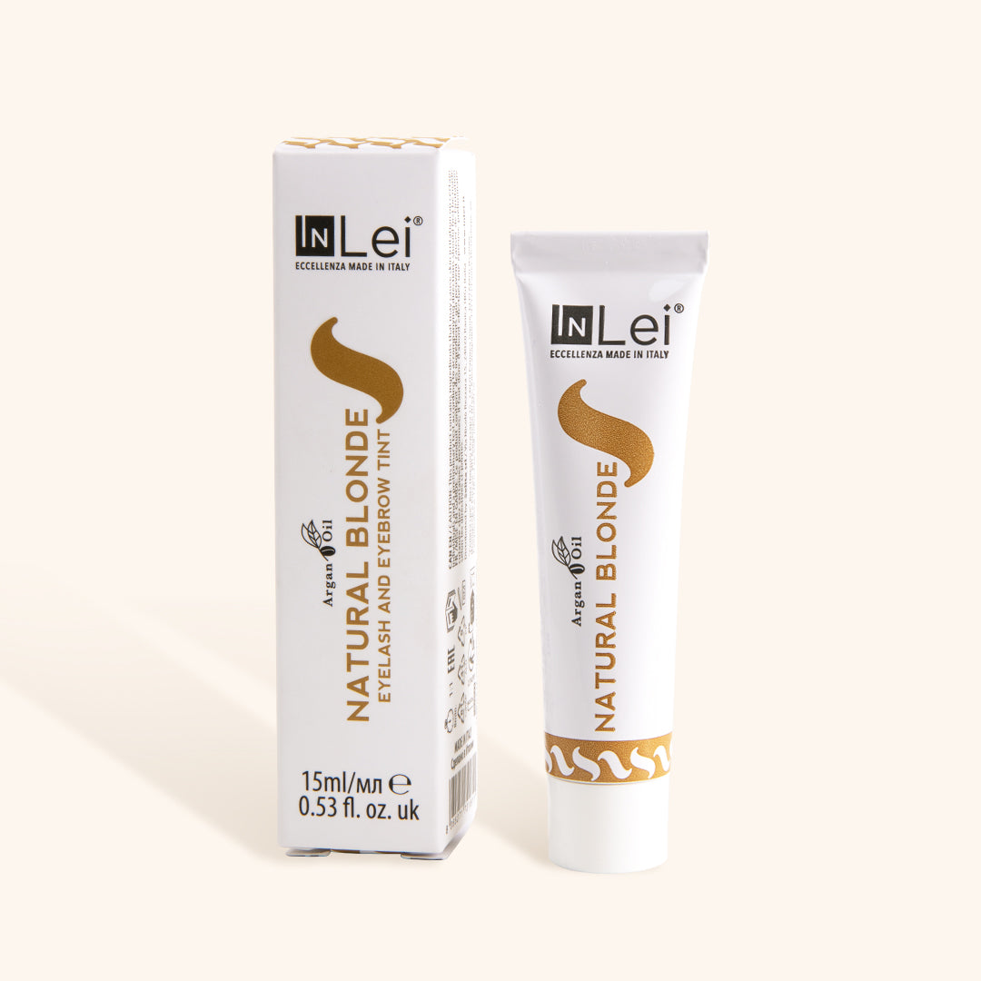 Lash and Brow natural blonde tint squeezable tube and box