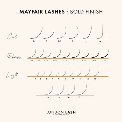 Black Brown Faux Mink Mayfair Lashes 0.07 | Professional Eyelash Extensions at London Lash Pro