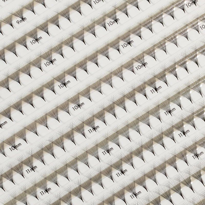 Best Narrow Premade Lash Fans Mayfair 14D 0.03 500 fans - Mixed Lengths, Best Eyelash Extensions Narrow Premade Lash Fans