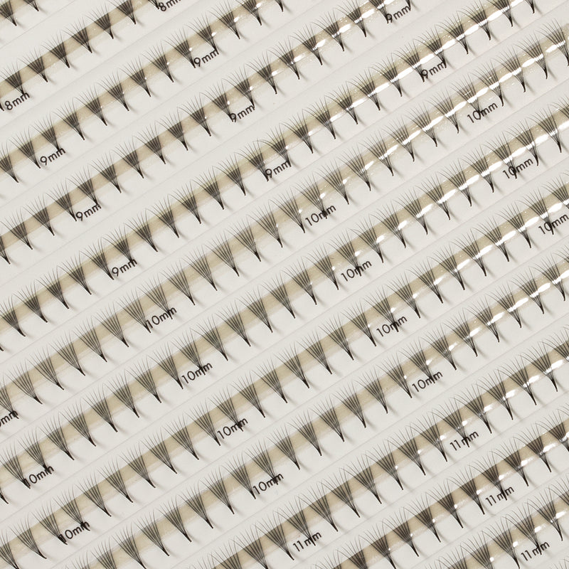 Best Narrow Premade Lash Fans Mayfair 6D 0.06 600 fans - Mixed Lengths, Best Eyelash Extensions Narrow Premade Lash Fans
