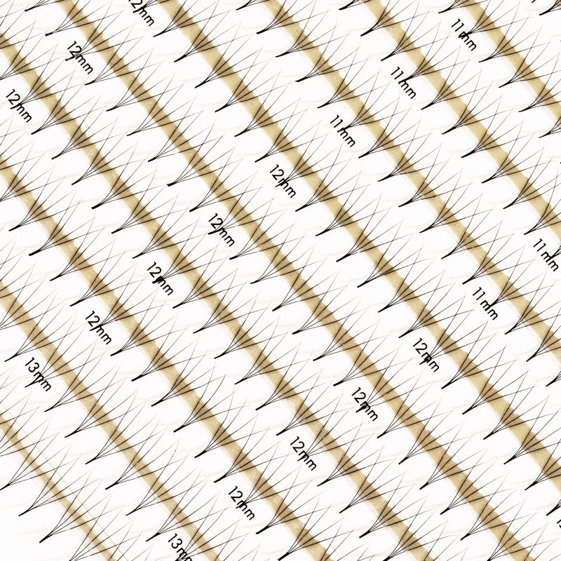 Best Premade Lash Fans Mayfair 4D 0.07 600 fans - Mixed Lengths, Best Premade Eyelash Extensions 