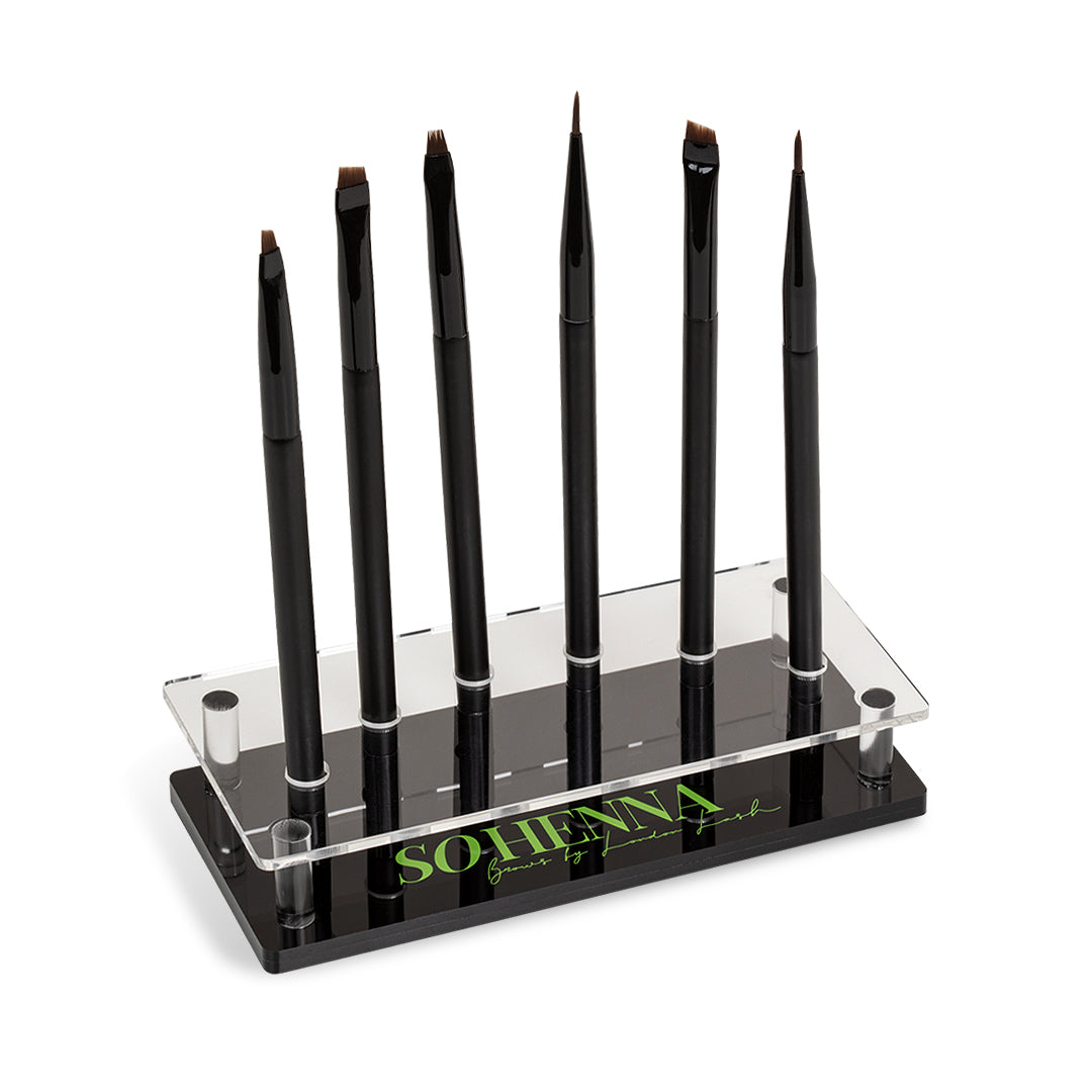 So Henna Brush Holder, brushes and box