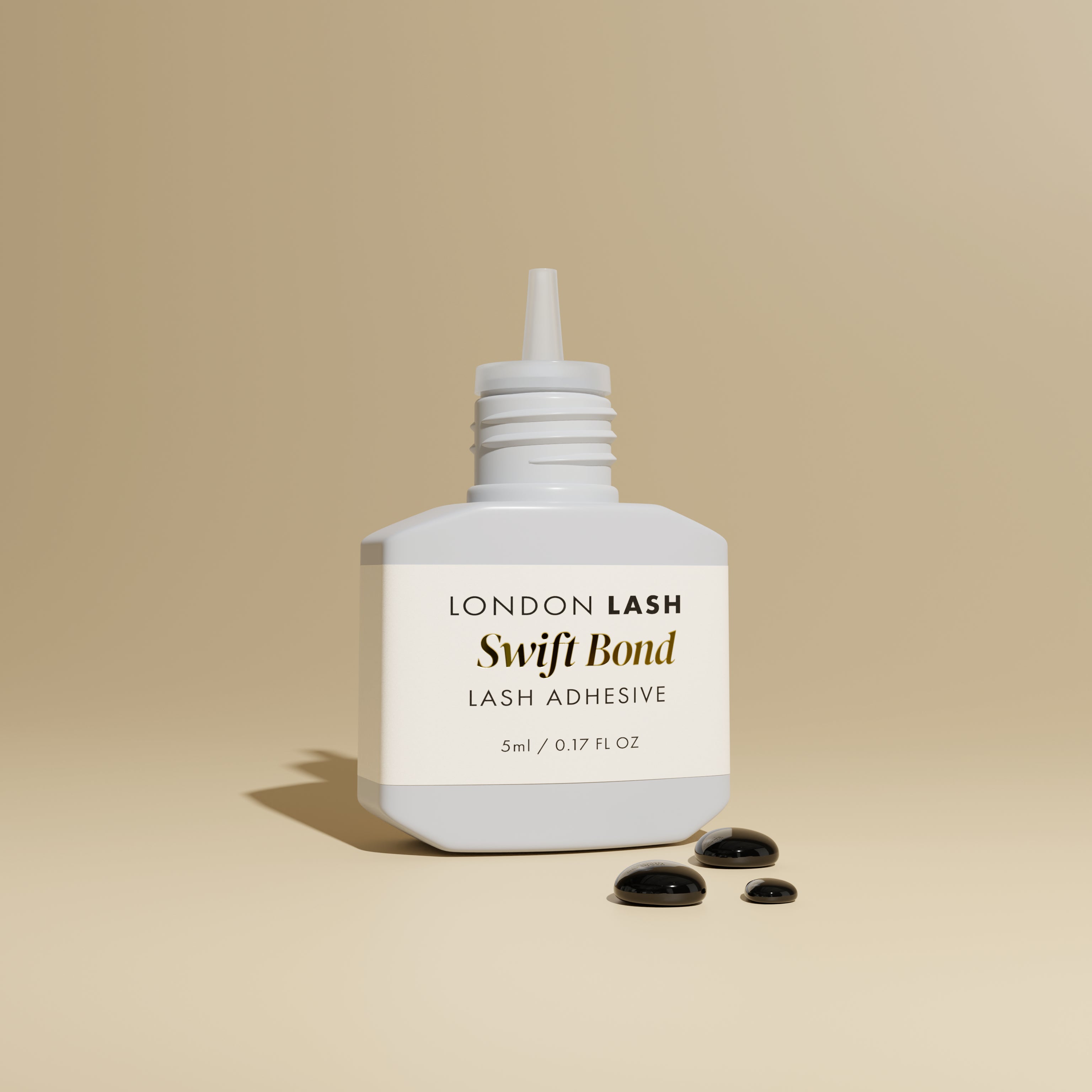 Swift Bond Eyelash Extension Glue - open bottle, Swift Bond Eyelash Extension Glue, the best lash extension glue, best eyelash extension glue, best lash extension adhesive, best lash adhesive, strong lash adhesive, best eyelash extensions adhesive 