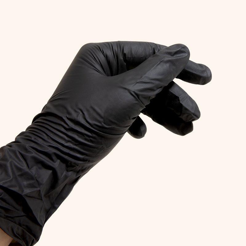 Latex Free Black Nitrile Gloves London Lash - Main Image