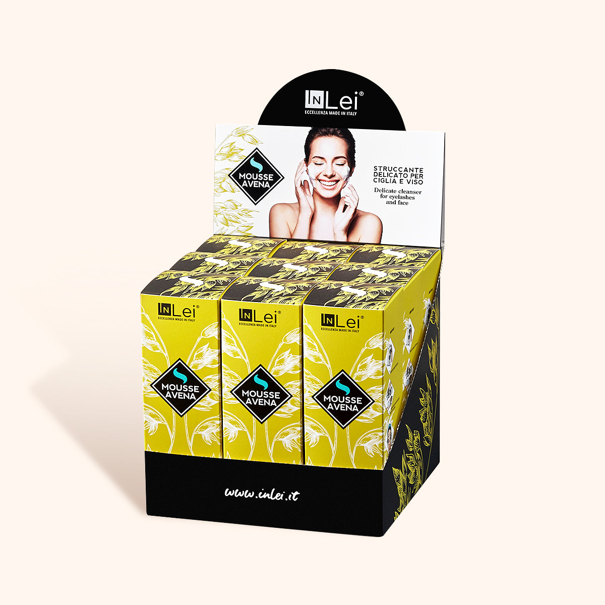 InLei® Delicate lash and brow shampoo Avena scent bottle