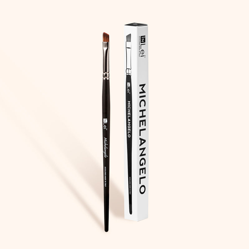 InLei® Angled Brow Tint Brush and box
