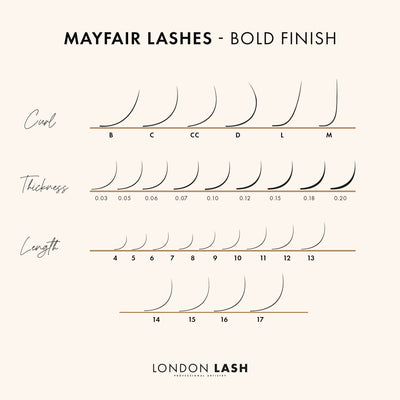 Silver / Light Blue Faux Mink Coloured Lashes | Professional Eyelash Extensions at London Lash Pro