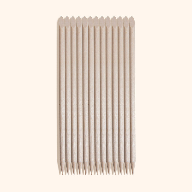 Large wooden cuticle sticks / pushers remove dead skin and use for nail design, manicures and pedicures