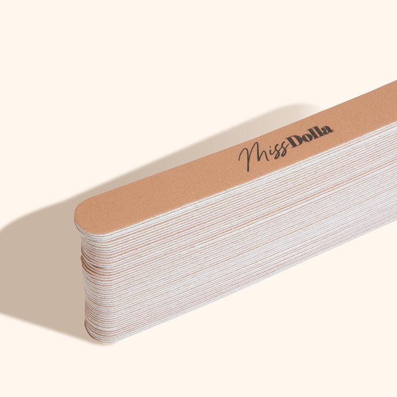 Thick nail file disposable and cost effective stickers for hygienic professional manicure treatment