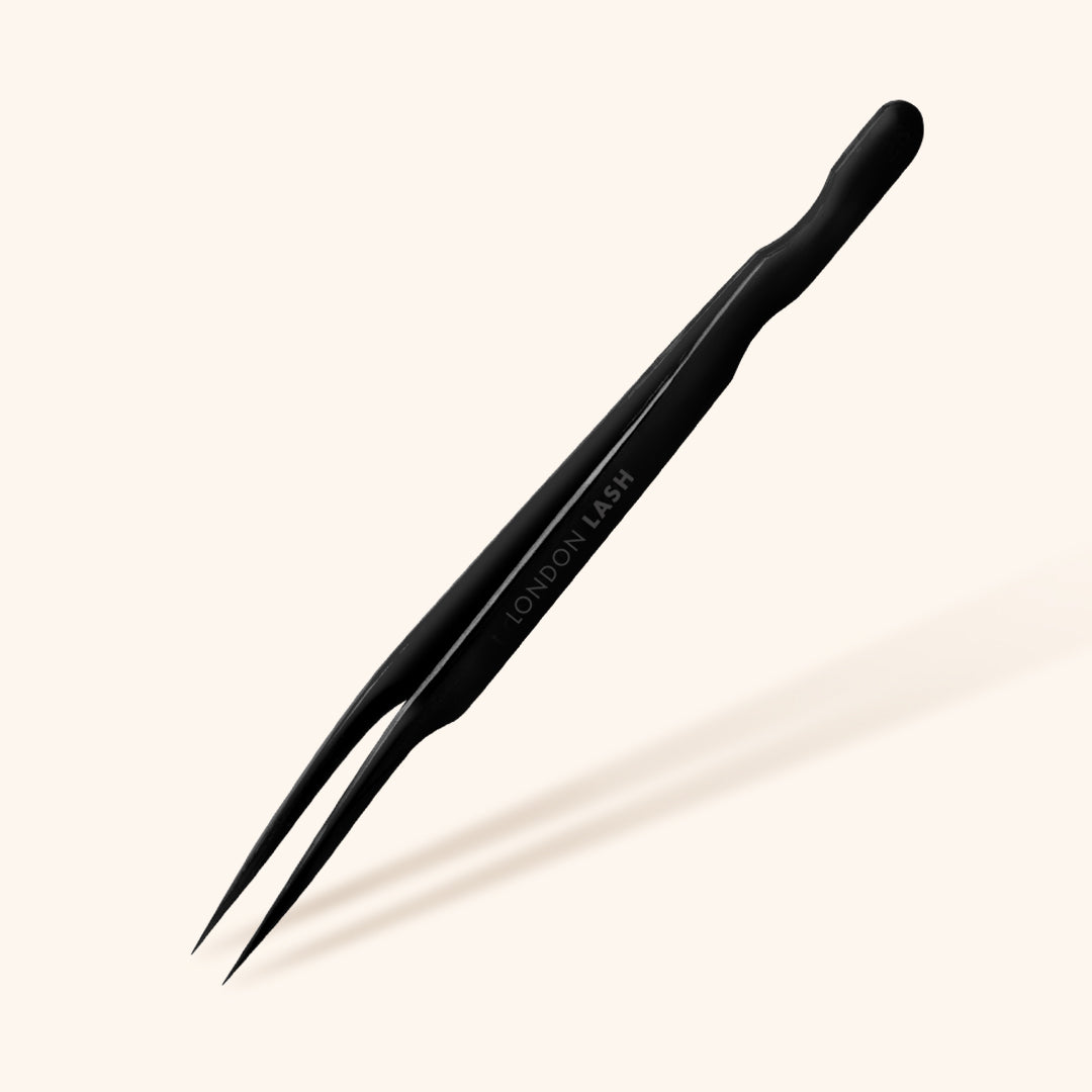 Black Pointed Isolation Eyelash Extensions Tweezers